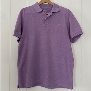 Vineyard Vines Purple Slim Fit Polo Shirt Mens M Cotton Stretch